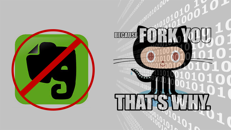 No Evernote, Go Octocat!