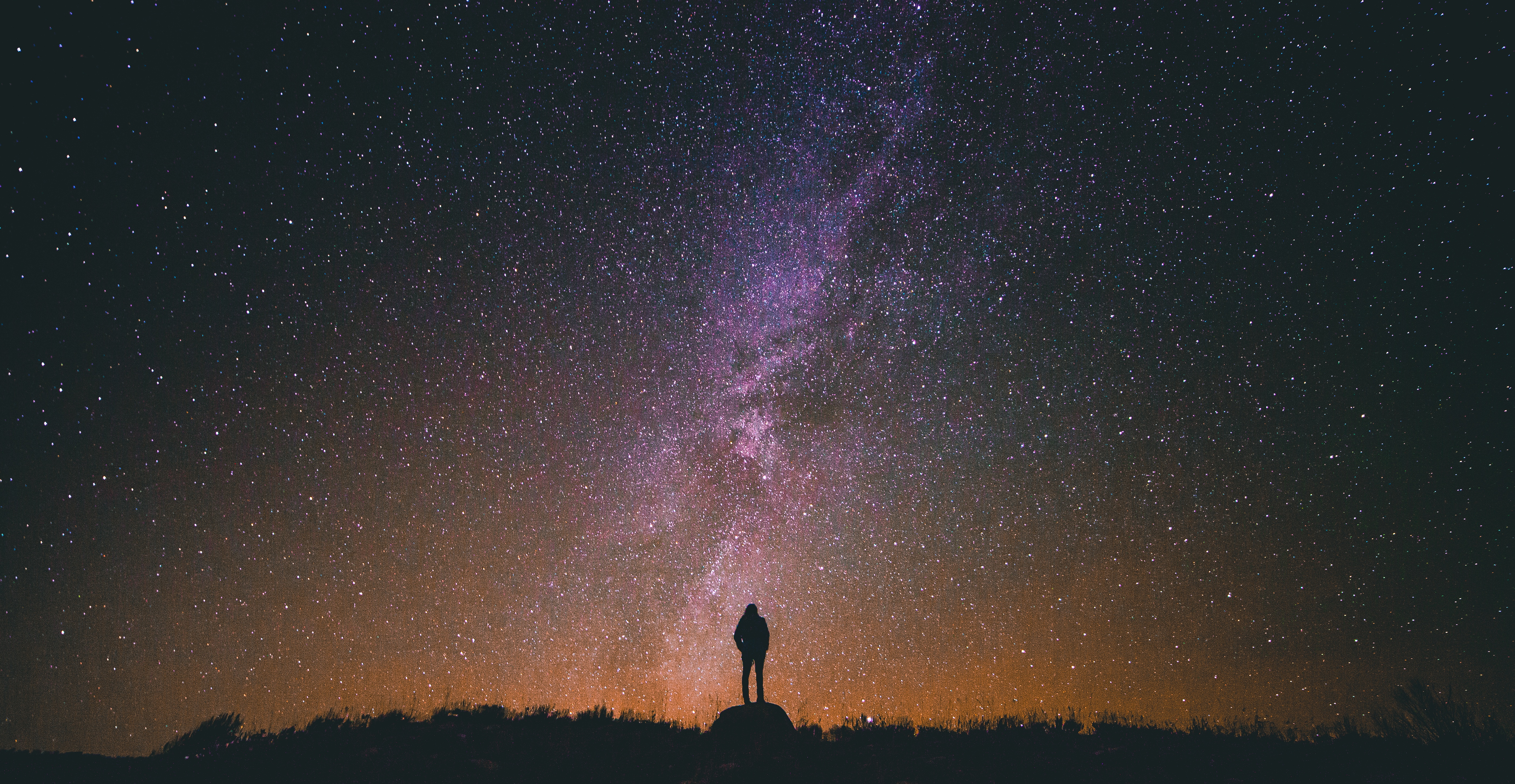 Person looking out to Space