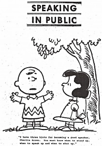 Charlie Brown three hints for speaking